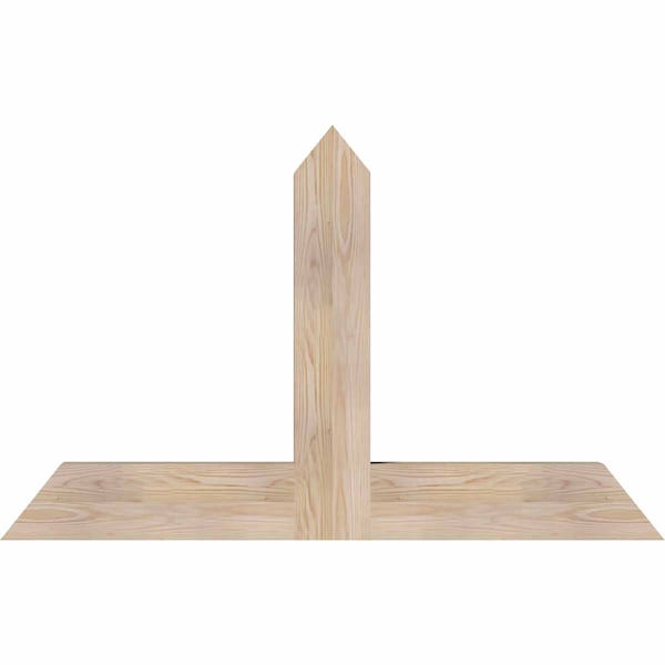 Ekena Millwork Portland Smooth Timber Gable Bracket, Douglas Fir, 48"W x 30"H x 3 1/2"D x 5 1/2"F, 15/12 Pitch GBW048X30X0406POR00SDF - main